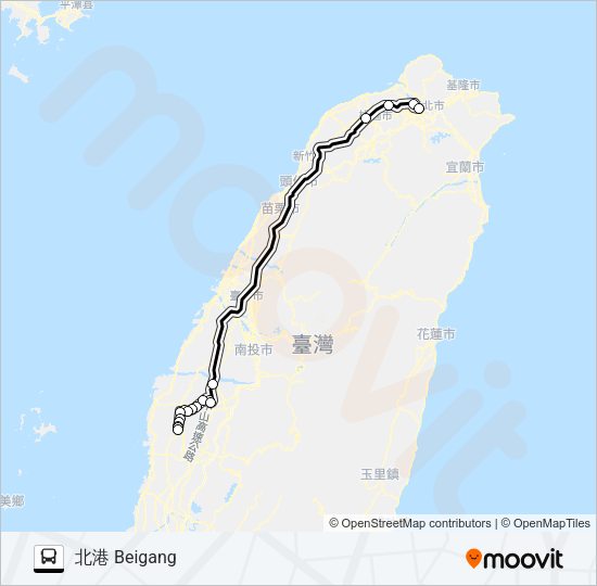 巴士1633C的線路圖