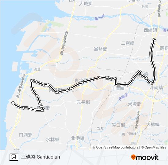 巴士1635C的線路圖