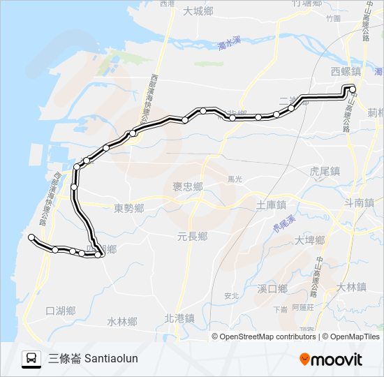 1636A bus Line Map