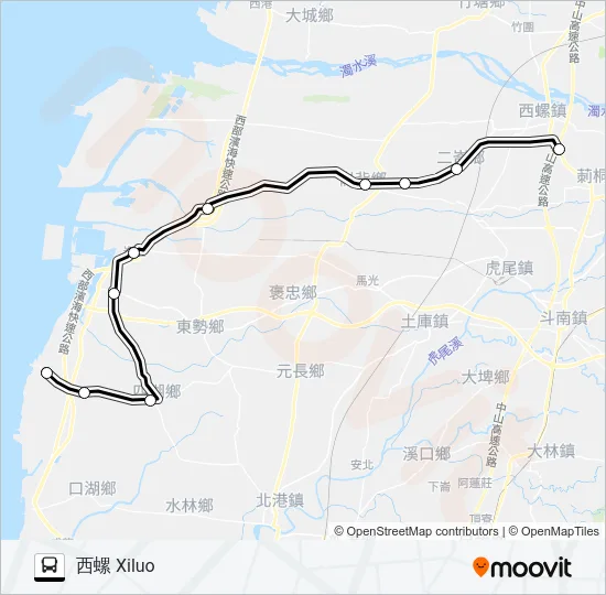1636A Bus Line Map