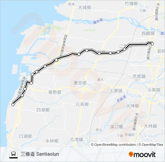 1637A Bus Line Map