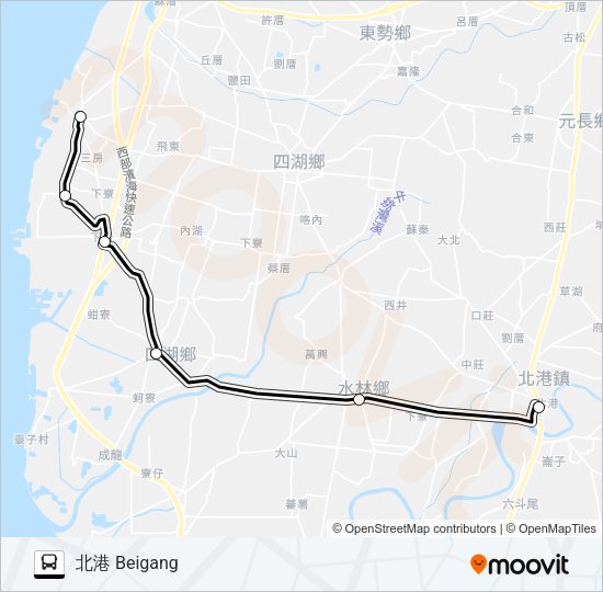 巴士1650B的線路圖