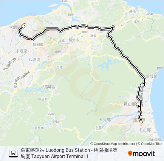 1661A bus Line Map