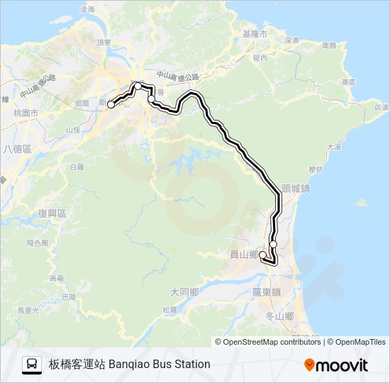 巴士1916的線路圖