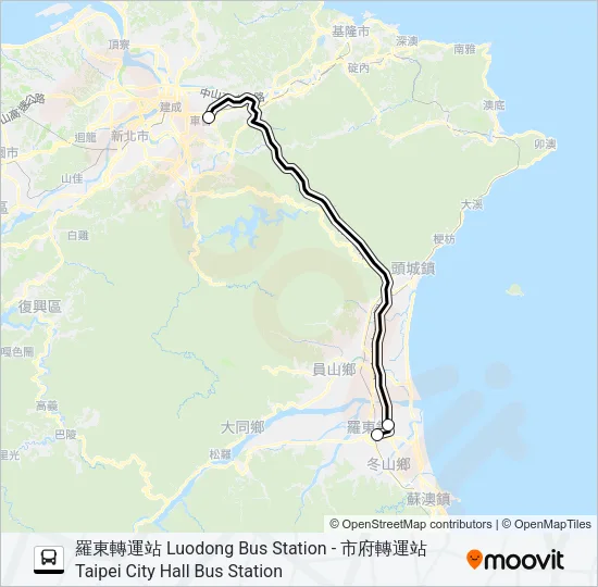 1570A Bus Line Map