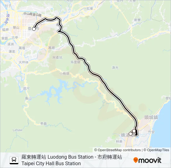 巴士1572C的線路圖