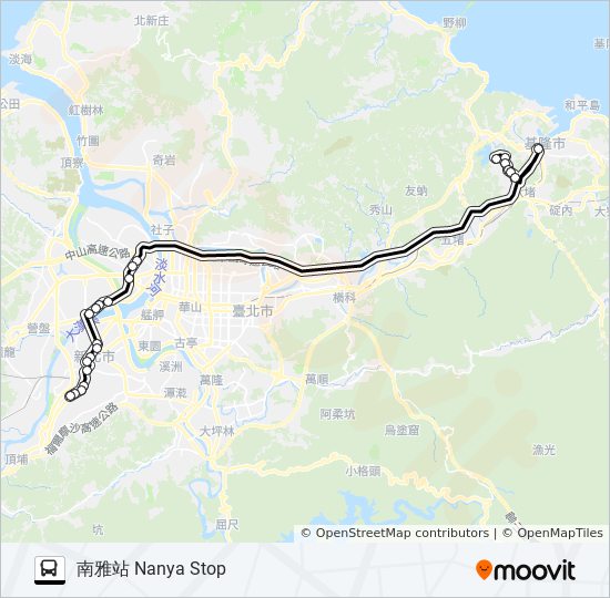 1070 bus Line Map