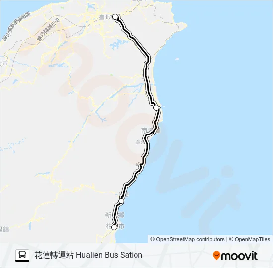 1071A Bus Line Map