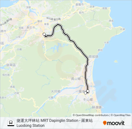 9028B Bus Line Map