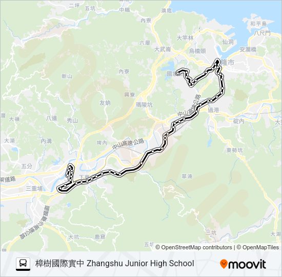 巴士1031的線路圖