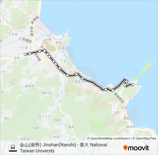 1068 Bus Line Map