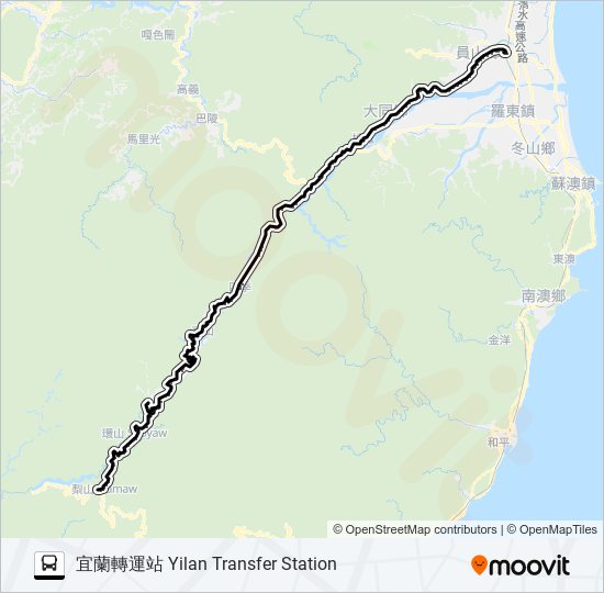 巴士1751的線路圖