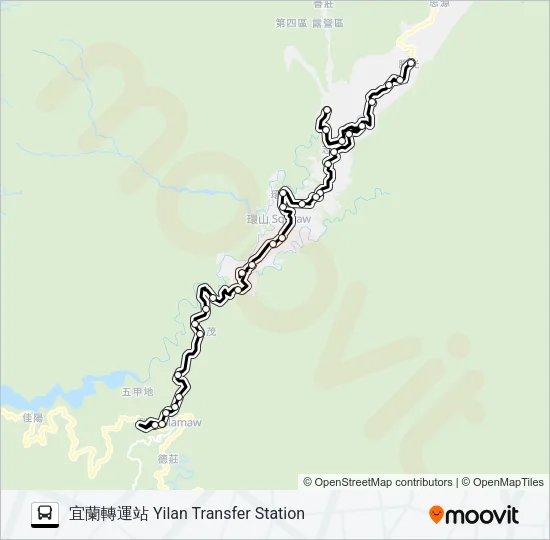 1751 Bus Line Map