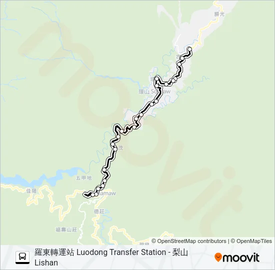 1764 Bus Line Map