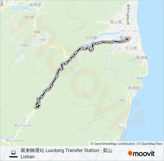 1764 Bus Line Map
