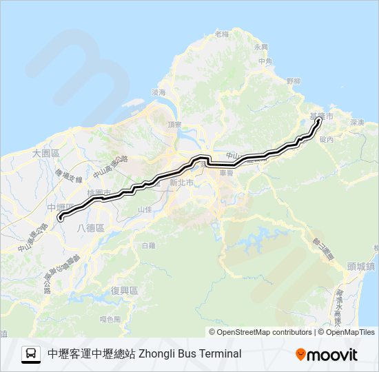 1803 bus Line Map