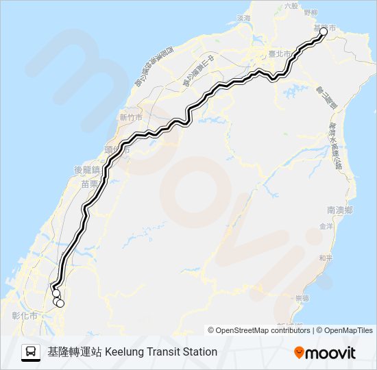 1805 bus Line Map