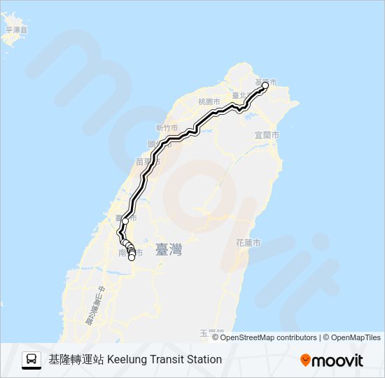 巴士1806的線路圖