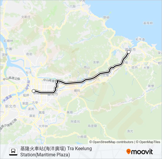 1813 bus Line Map