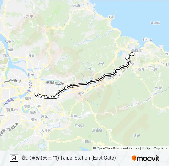 1814 Bus Line Map