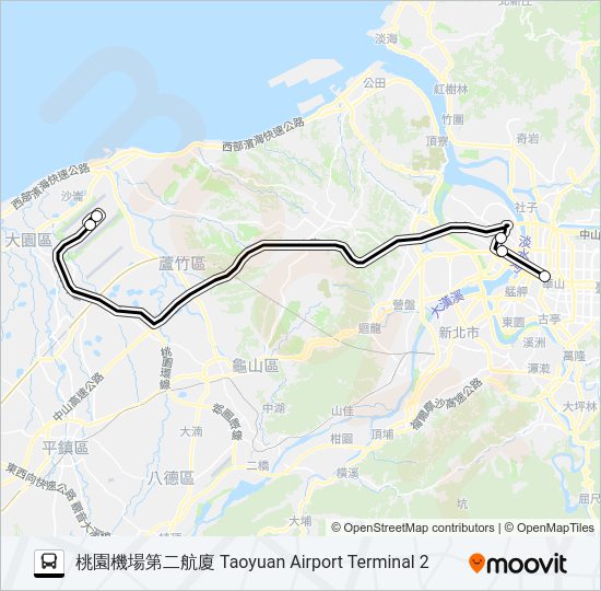 1819 bus Line Map