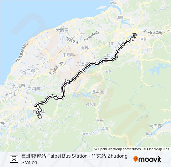 1820 bus Line Map