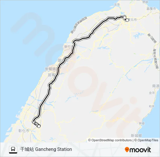 1827 Bus Line Map