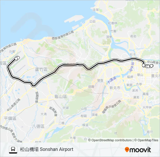 1840 Bus Line Map