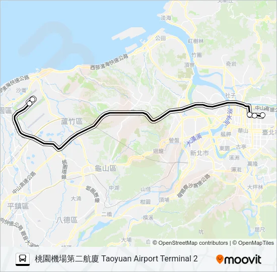 1840 Bus Line Map