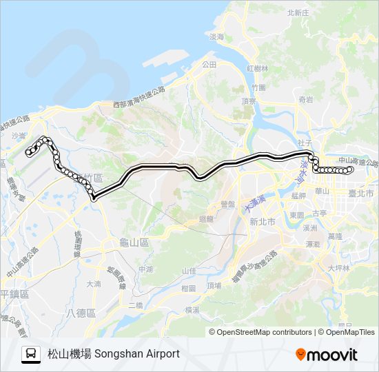 巴士1841的線路圖