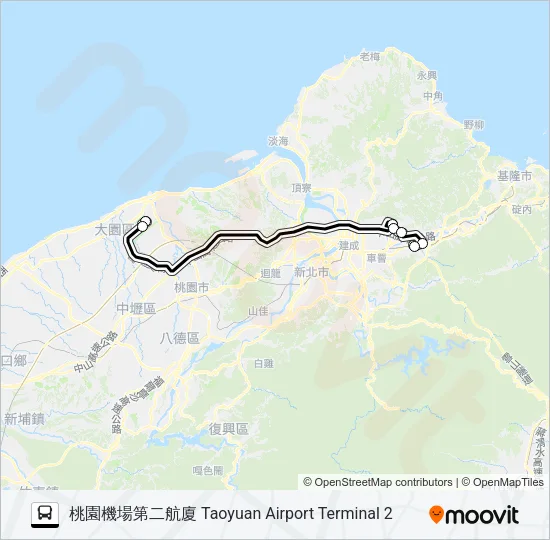 巴士1843的線路圖