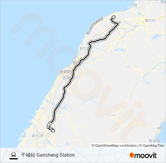 1860 bus Line Map