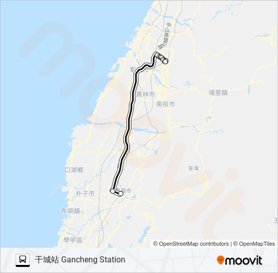 1870 bus Line Map