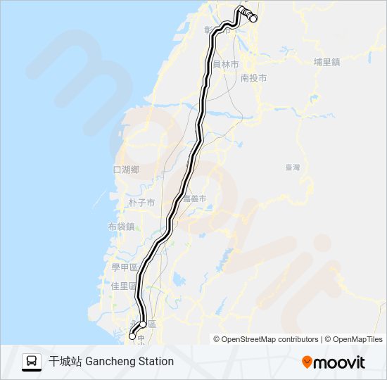 1871 bus Line Map