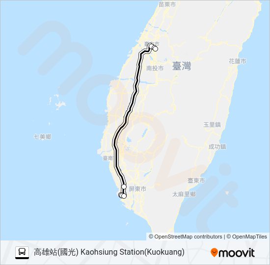 1872 bus Line Map