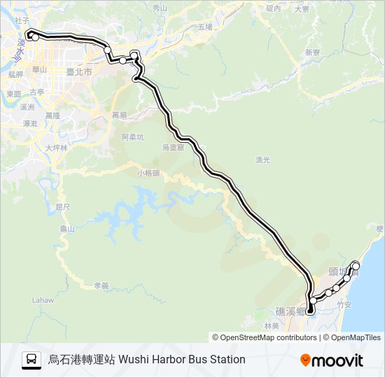 1877 bus Line Map