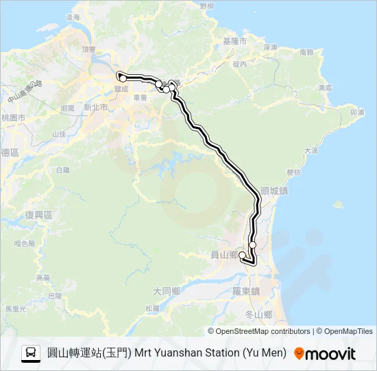 巴士1878的線路圖