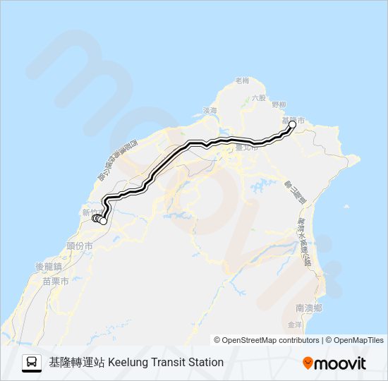 巴士1804A的線路圖