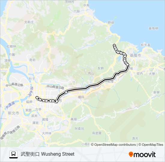 1813E bus Line Map