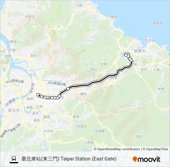 1813H Bus Line Map
