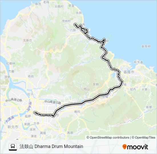 1815A Bus Line Map