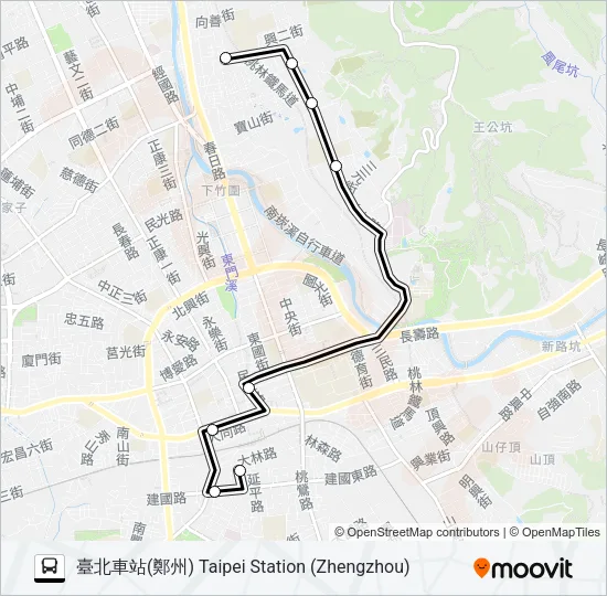 1816B Bus Line Map