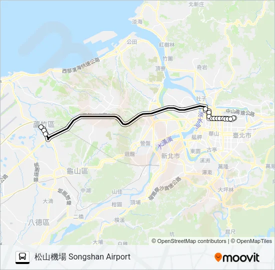 1841B Bus Line Map
