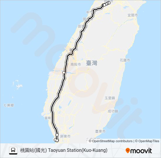 1862A bus Line Map