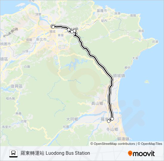 1879D bus Line Map