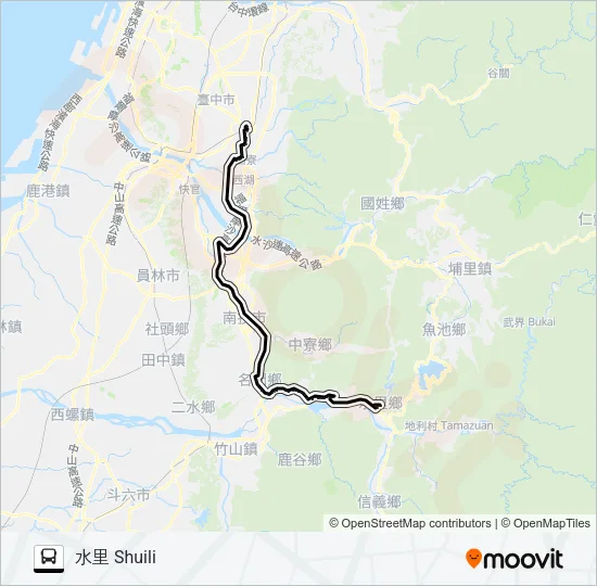 巴士6333A的線路圖