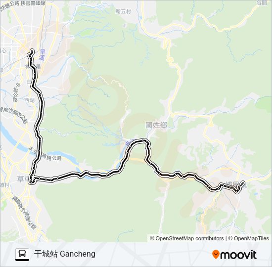 巴士6268的線路圖
