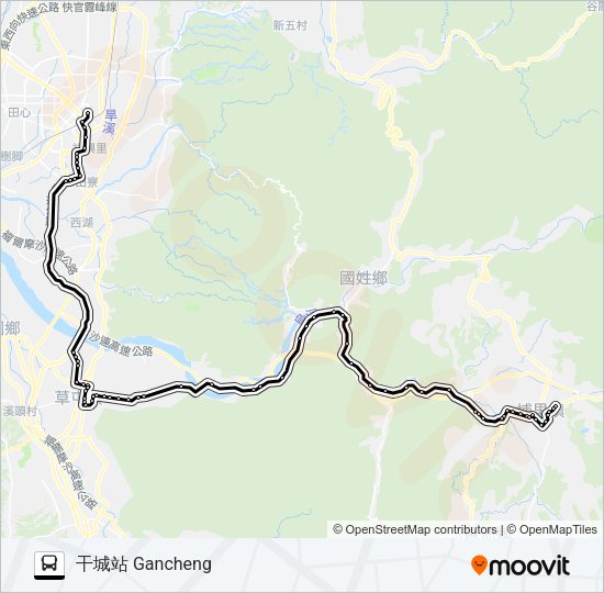 巴士6268A的線路圖