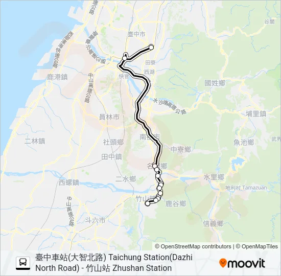 巴士6188A的線路圖