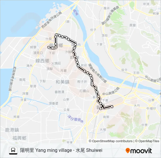 巴士6907的線路圖